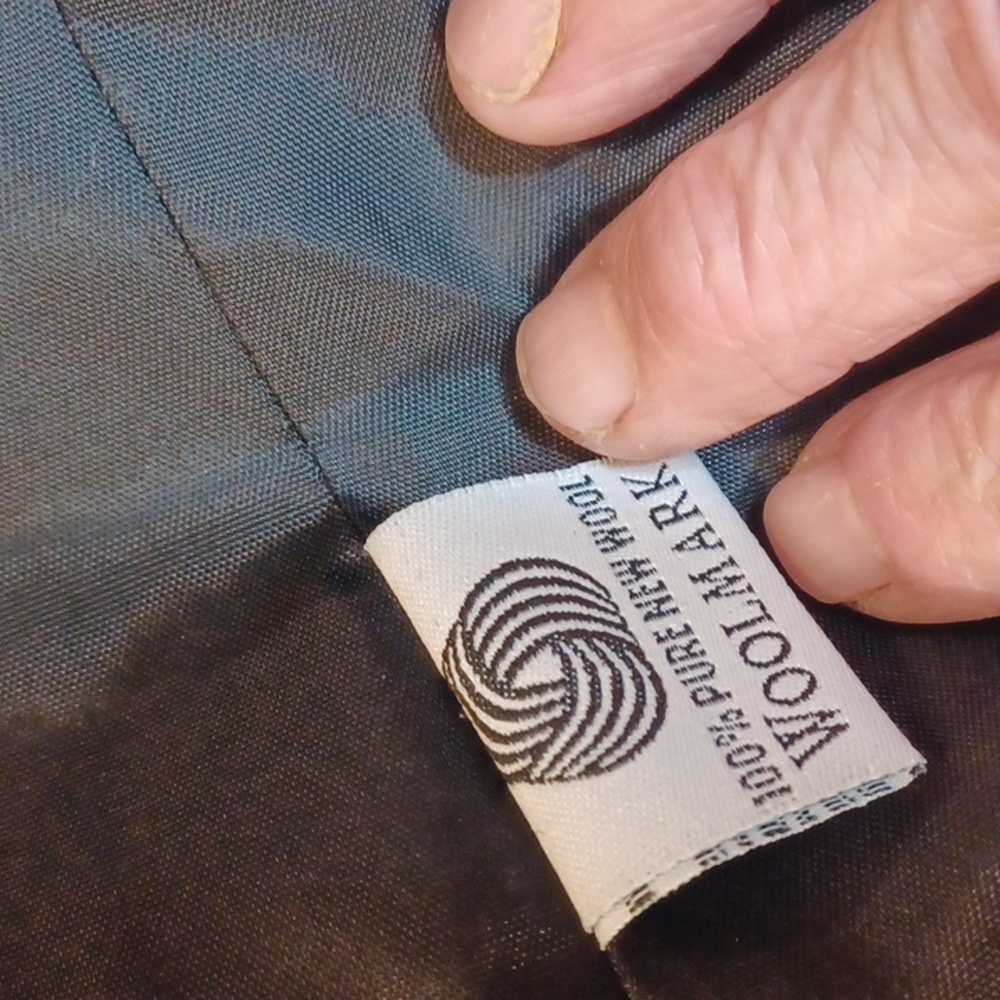 Pendleton Classic Black Woolmark 100%Wool VTG Old… - image 3